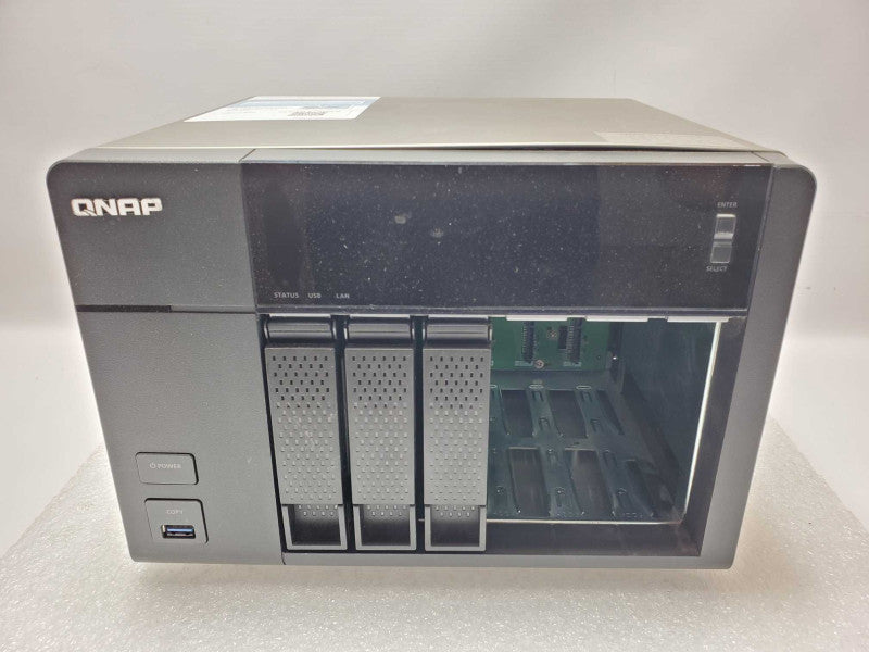 QNAP TS-653 Pro 6-Bay Network attached storage with 1x 1TB HDD, Factory Reset _