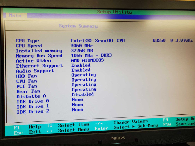 Lenovo ThinkStation S20 Xeon W3550 @ 3.07 GHz 32GB Ram No HDD No GPU (