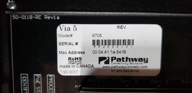 pathway custom eDIN assembly 4908-M6705-14-P09 / see notes #