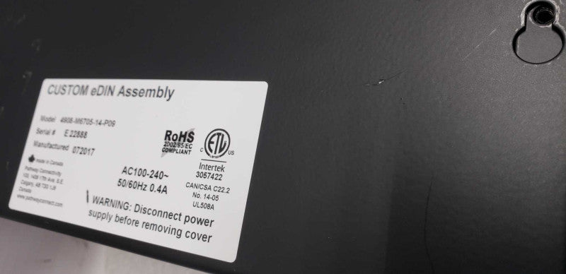 pathway custom eDIN assembly 4908-M6705-14-P09 / see notes #