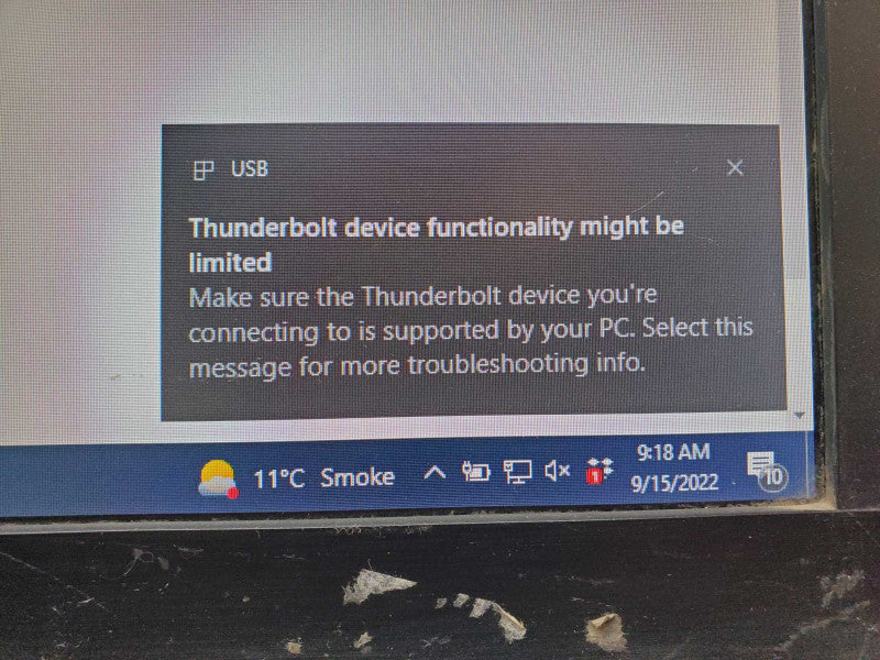 Lenovo ThinkPad Thunderbolt 3 Dock type 40AC, AS-IS Read _