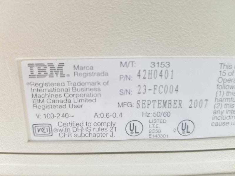 IBM INFOWINDOW II 3153 terminal display 12\\", Works Great ~