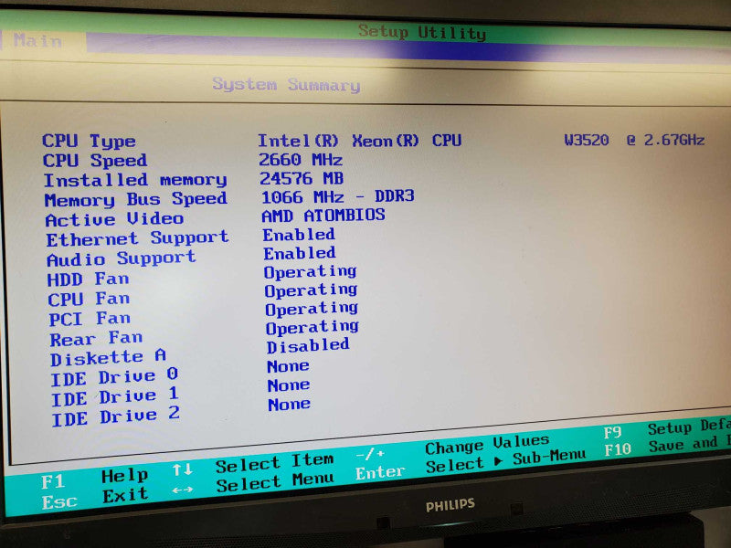 Lenovo ThinkStation S20 Xeon W3520 @ 2.67 GHz 24GB Ram No HDD No GPU (