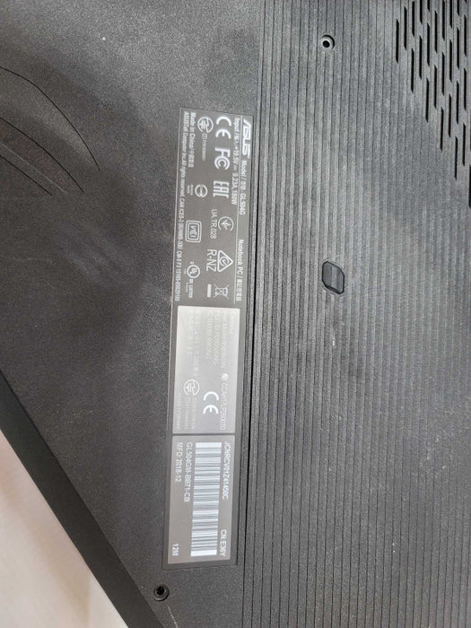 ASUS GL504G with i7- 8750H CPU 8 GB RAM NO HDD/SSD -