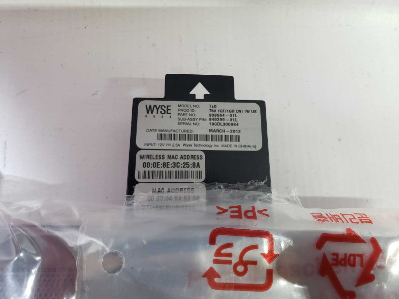 NEW WYSE Tx0 T50 1GF/1GR DVI IW US with Mount Kit [