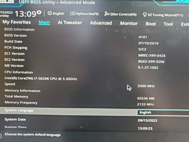 Custom PC- ASUS X99-A, i7-5820K, 64GB DDR4, GTX1070 GPU, CORSAIR AX760 |