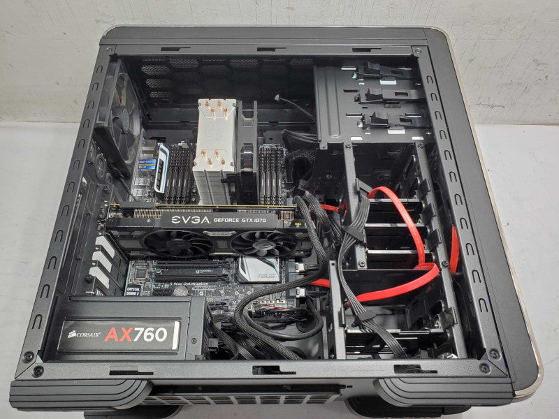 Custom PC- ASUS X99-A, i7-5820K, 64GB DDR4, GTX1070 GPU, CORSAIR AX760 |
