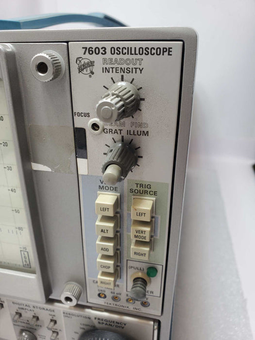 Tektronix 7603 Analog Oscilloscope Spectrum Analyzer, for Parts, AS-IS _