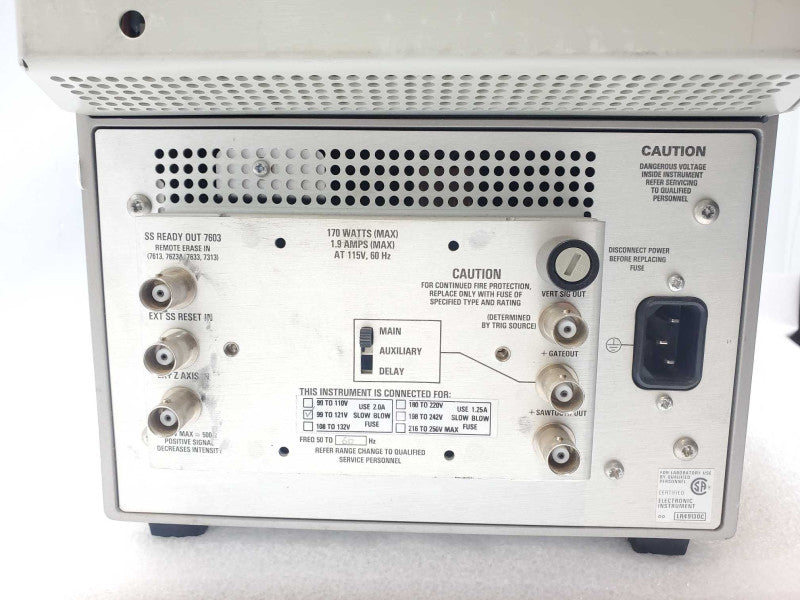 Tektronix 7603 Analog Oscilloscope Spectrum Analyzer, for Parts, AS-IS _