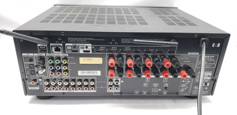 Onkyo TX-NR747 7.2-Channel Network AV Receiver / SEE NOTES #