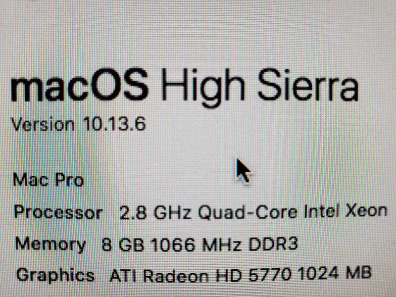 Apple iMac A1289 2010 2.8GHz QuadCore Xeon 8GB DDR3 No HDD |