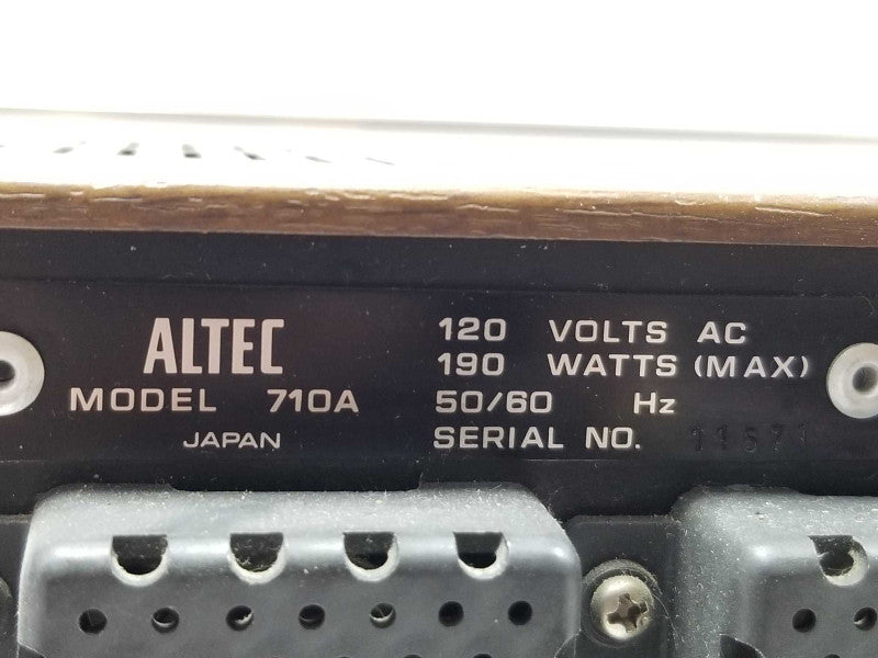 Vintage Altec Lansing 710A, 30 watts per channel into 8â¦ (stereo) AS-IS ~