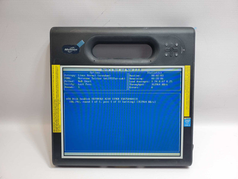 Motion MC-F5M CFT-004 10.4\\" Tablet core i5-5200U 8GB RAM 128GB SSD Read _