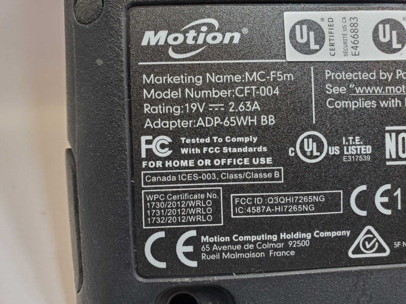 Motion MC-F5M CFT-004 10.4\\" Tablet core i5-5200U 8GB RAM 128GB SSD Read _