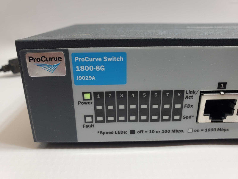 HP ProCurve Switch 1800-8G J9029A 8-Port Gigabit Switch, No Power adapter _