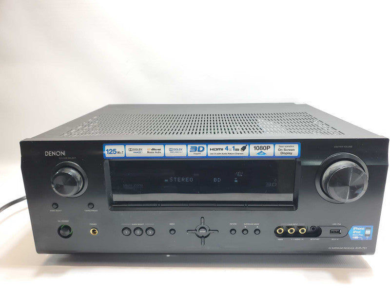 Denon AV Surround Receiver AVR-791, Tested to power on, AS-IS _