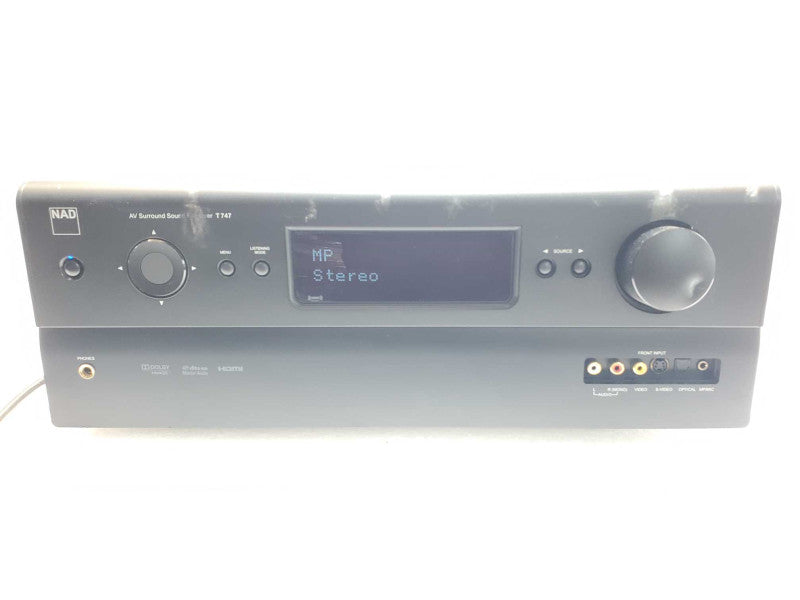 NAD AV Surround Sound Receiver T747, Tested to power on, AS-IS _