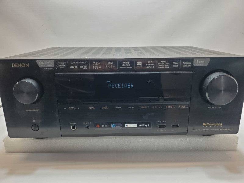 Denon AVR-X2500H AV Receiver Powers on & automatically goes to standby, AS-IS _
