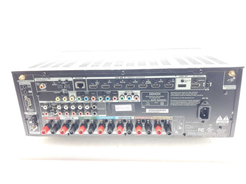 Denon AVR-X2500H AV Receiver Powers on & automatically goes to standby, AS-IS _