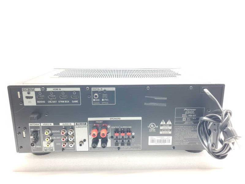 Pioneer VSX-531 5.1 AV Receiver, When Powers on only HDMI LED is flashing ASIS _