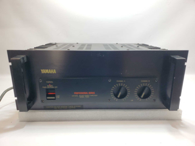 YAMAHA P2201 2 CH PROFESSIONAL NATURAL SOUND AMPLIFIER, Powers on, AS-IS _