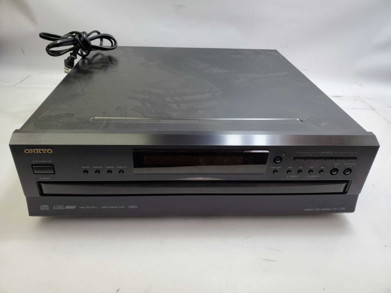 ONKYO DX-C390 6 Disc CD Changer Player Black _ AS-IS )