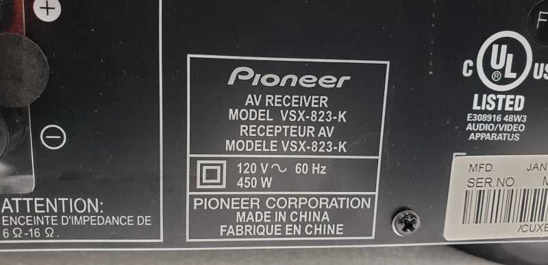 Pioneer AV Receiver 4K Ultra HD Network AV Receiver 6.1 Channel #