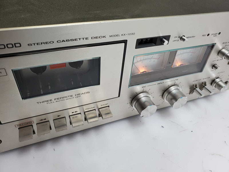 KENWOOD KX-1030 Cassette Deck Tape Player _ AS-IS )