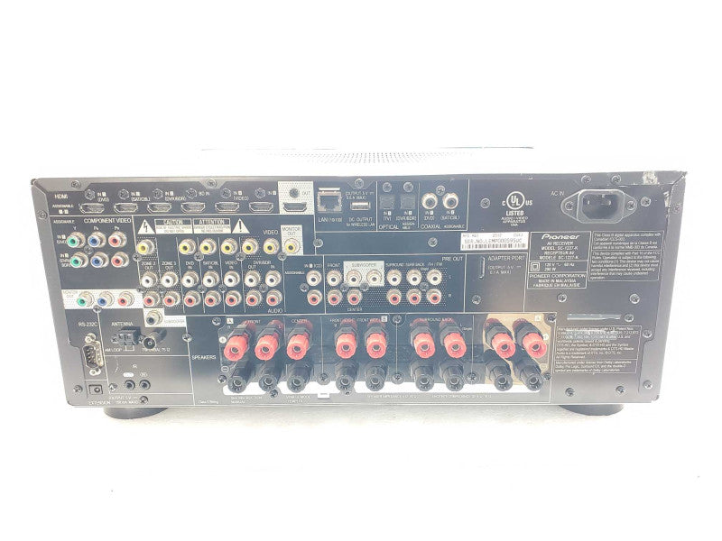 Pioneer SC-1227-K AV Receiver Stereo Amplifier Powers on For Parts _