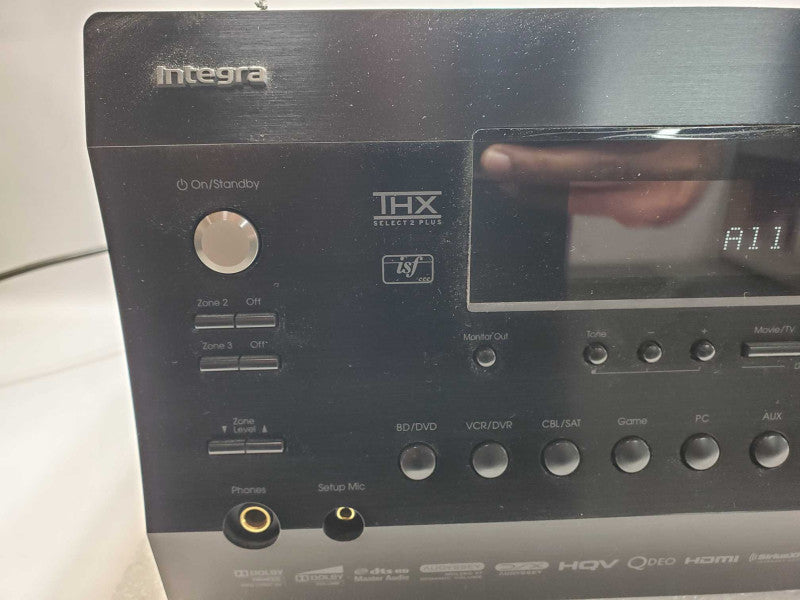 Integra DTR-50.3 7.2-Channel Network AV Receiver HDMI, Powers on, AS-IS _