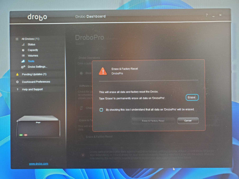 DroboPro DRPR1-A Enclosure 8-Bay Network Storage Device No HDD _