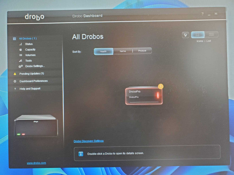 DroboPro DRPR1-A Enclosure 8-Bay Network Storage Device No HDD _