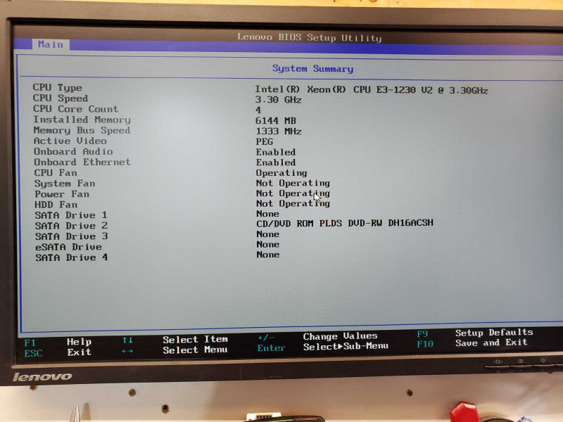 Lenovo ThinkStation E31 Xeon E3-1230 V2 @ 3.3 GHz 6GB No HDD (
