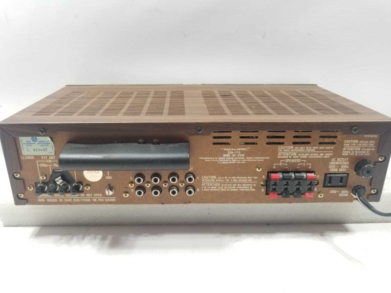 Vintage Realistic STA-115, 24 watts per channel into 8â¦ (stereo) AS-IS ~