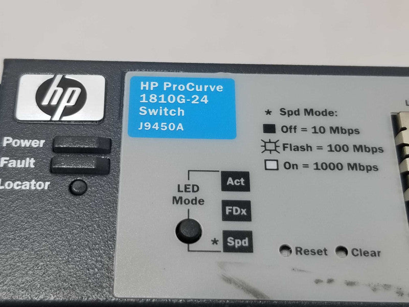 HP J9450A ProCurve 1810G-24 Gigabit Ethernet Switch ~