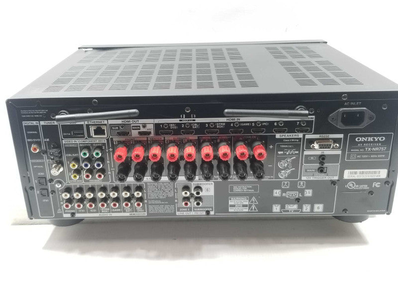 Onkyo TX-NR757 7.2 Channel Network Dolby Receiver, AS-IS ~