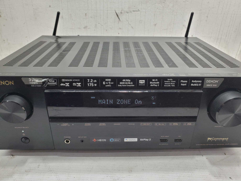 DENON In-Command AVR-X1600H Ultra HD AV Receiver (AS-IS) |