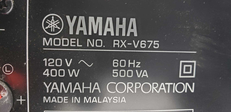 Yamaha RX-V675 7.2 Channel Natural Sound AV HDMI ARC Home Theater AV Receiver #