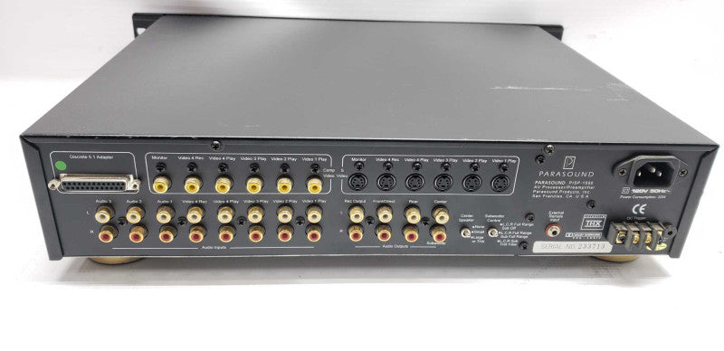 parasound P/SP-1500 AV Processor/Preamplifier #