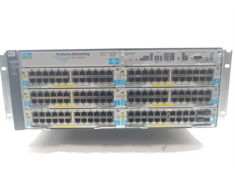 HP ProCurve 5406ZL J8697A with 4x J8702A 1x J8705A 1x J8726A 2x J8712A Power ~