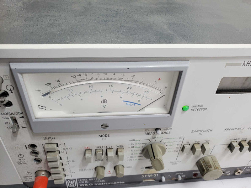 WANDEL & GOLTERMANN SPM-31 LEVEL MEASURING  200hz...600Hz )