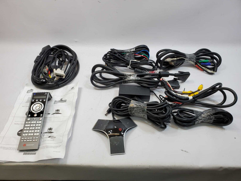 Polycom HDX 8000 HD NTSC Video Conference System Base Unit, Camera, Cords (