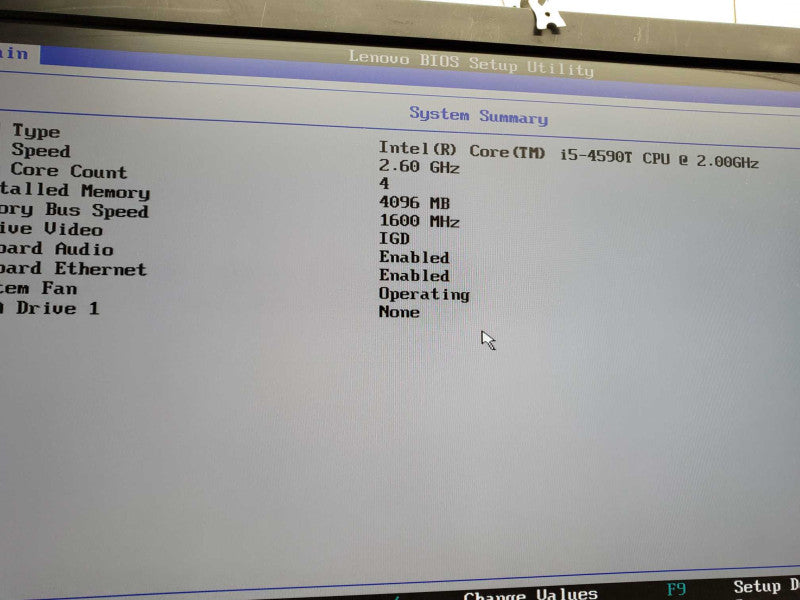 Lenovo ThinkCentre M73 Tiny i5-4590T @2.0GHz 4GB RAM 500GB HDD  )