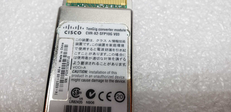 cisco TenGig converter module CVR-X2-SFP10G V03 #
