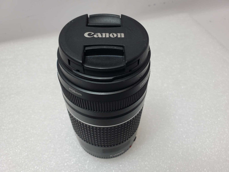 Canon Ultrasonic Zoom Lens EF 75-300mm 1:4-5.6 III USM w/Caps AS-IS _
