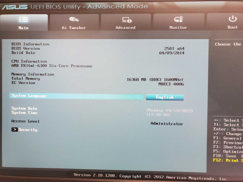 Custom/Asus PC, AMD FX-6300 6-Core 3.5GHz, 16GB RAM, XFX 1GB GPU _