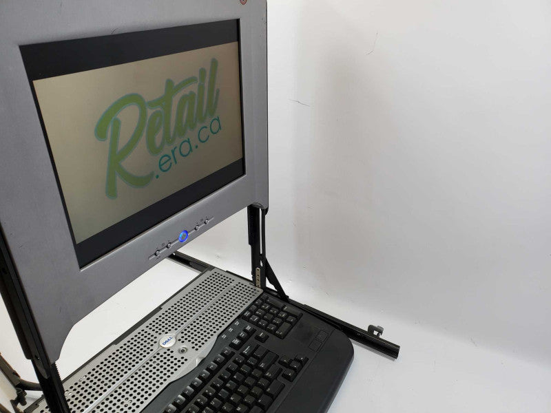 Dell PowerEdge 15FP GK545 15\\" Rack Console LCD Monitor Keyboard USB PS/2 +Rail (