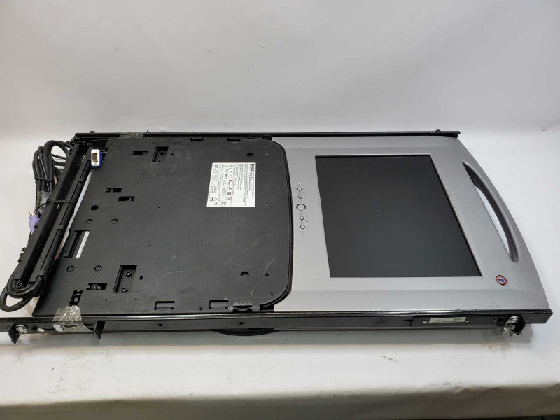 Dell PowerEdge 15FP GK545 15\\" Rack Console LCD Monitor Keyboard USB PS/2 +Rail (