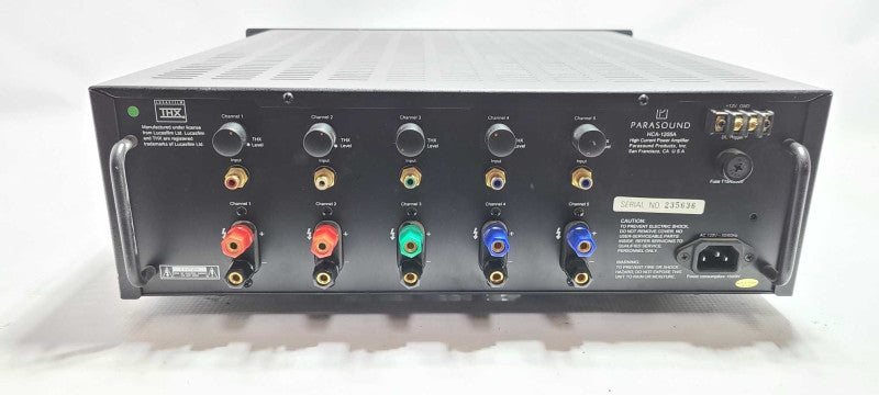 Parasound HCA-1205A  5 Channel High Current Amplifier 1500W  $