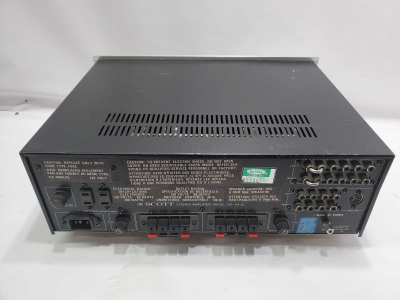 SCOTT A436 Stereo Amplifier (AS-IS) |